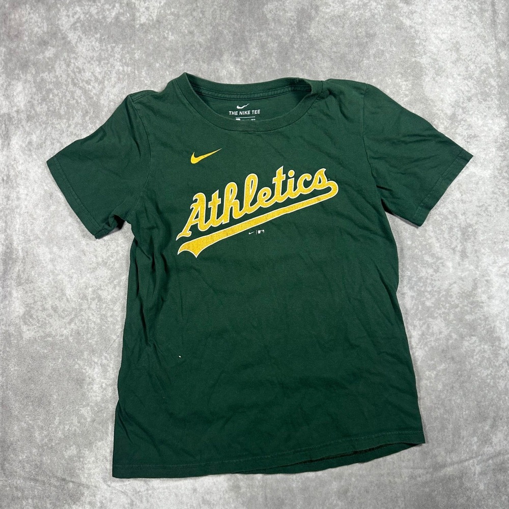 Nike Oakland Athletics Matt Olson 28 T-Shirt Youth M 10/12 Green MLB Baseball